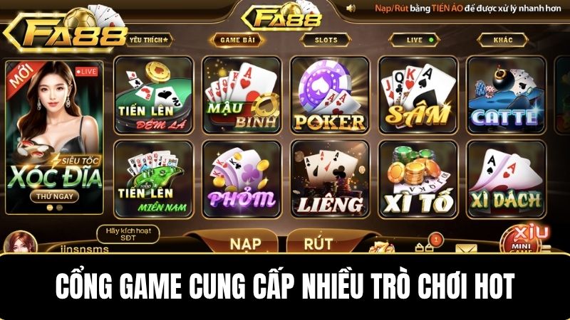 đăng ký FA88 Cổng game